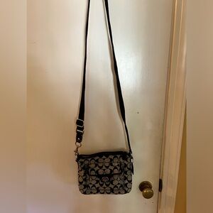 Coach black “C” crossbody